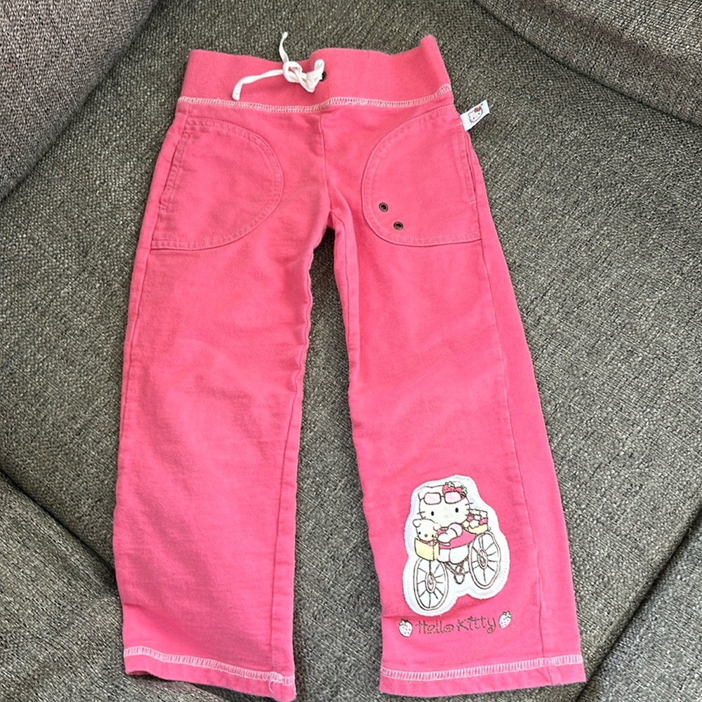 Hello Kitty Girls Pink SweatPants Size XS